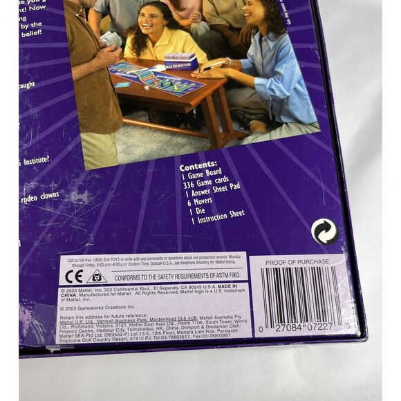 Balderdash The Classic Bluffing Board Game Hasbro Vintage 2003 - Picture 4 of 16